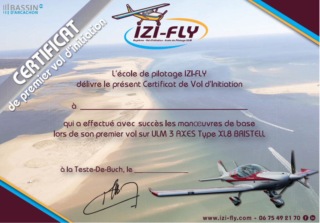 Certificat ULM Arcachon